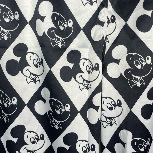 Disney Park Mickey Mouse pajama pants black & white Adult Plus Size 2X WDW Print - Picture 12 of 13